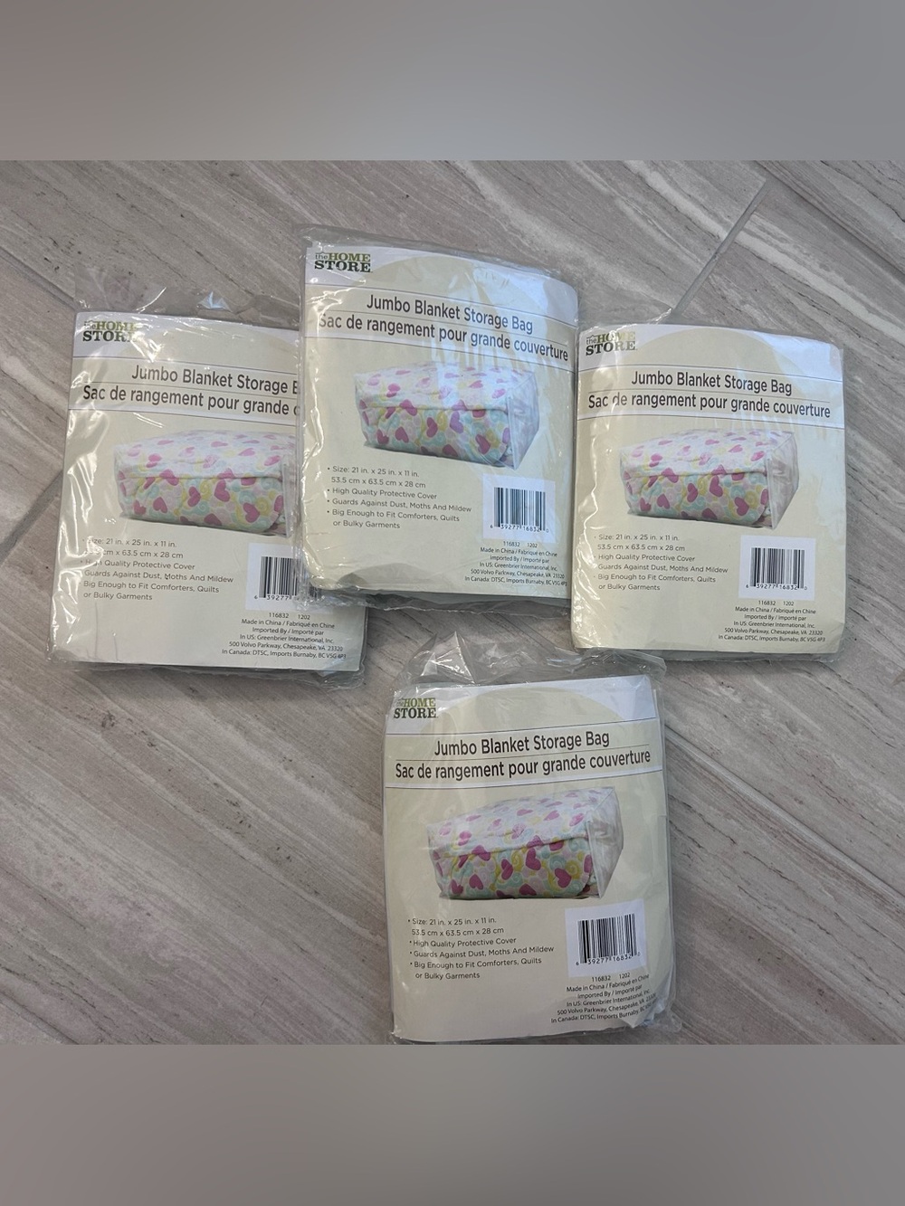 Jumbo Blanket Storage Bags bundle NEW